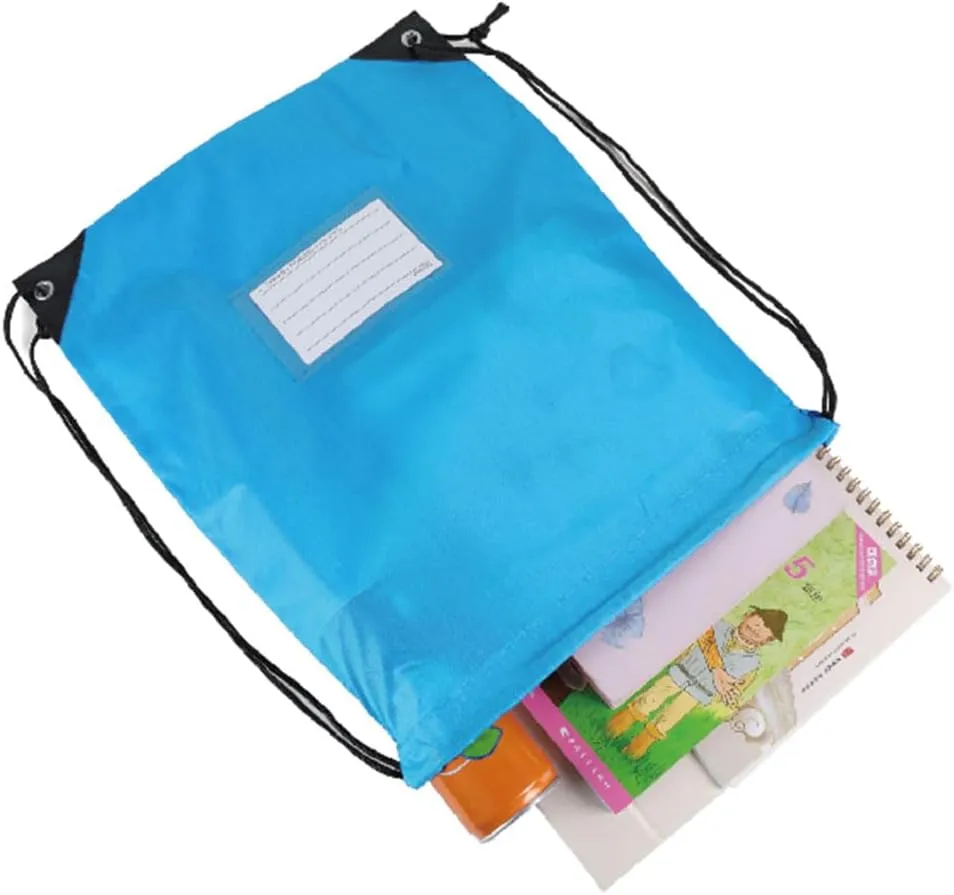 30 Pack Drawstring Bags,Bulk Draw String Backpack, DIY Gym Sports Cinch Bag Sackpack for Women Men, Sky Blue