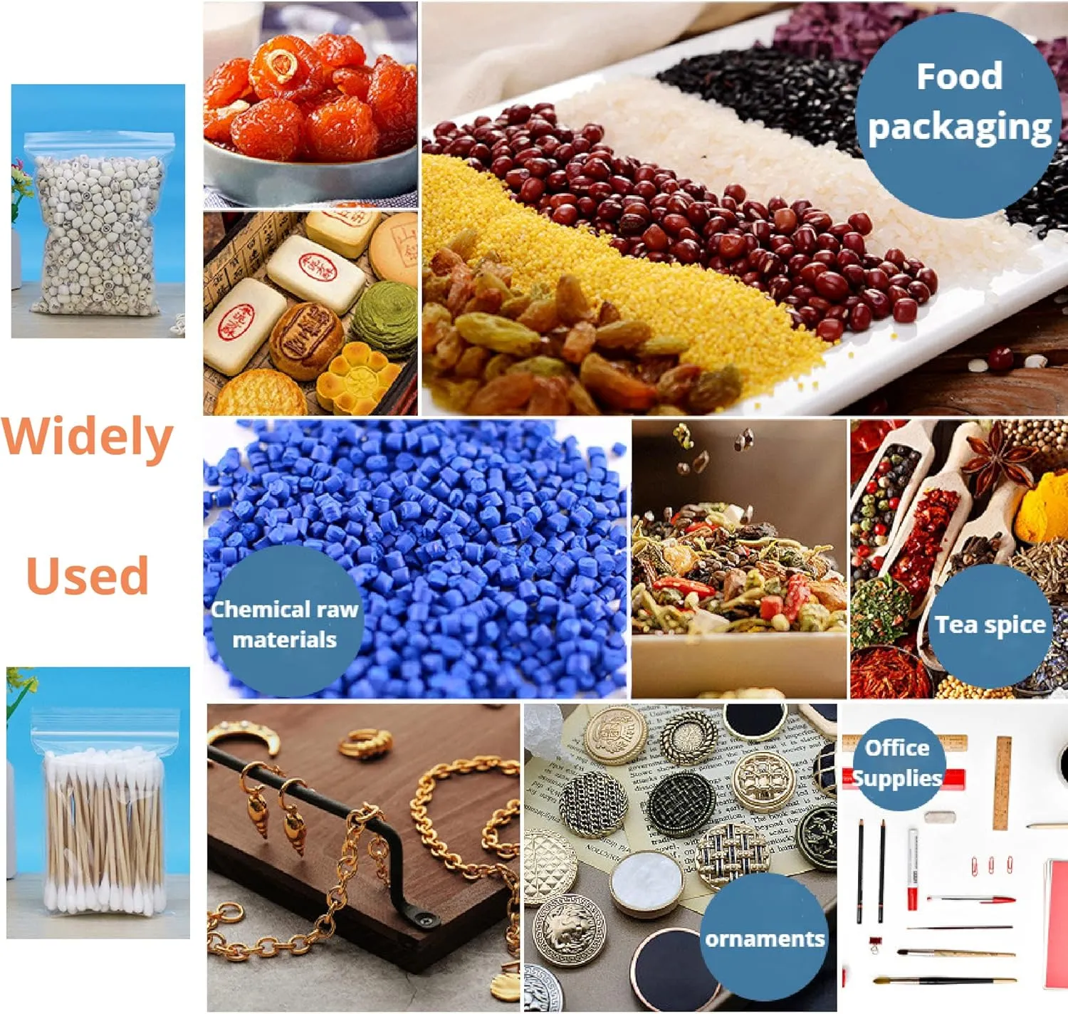 400 Count 3" x 5" Clear Plastic Bags 2.6 Mil Resealable Zipper Poly Storage Bags for Bakery Cookies Goodies Jewelry etc Small Items