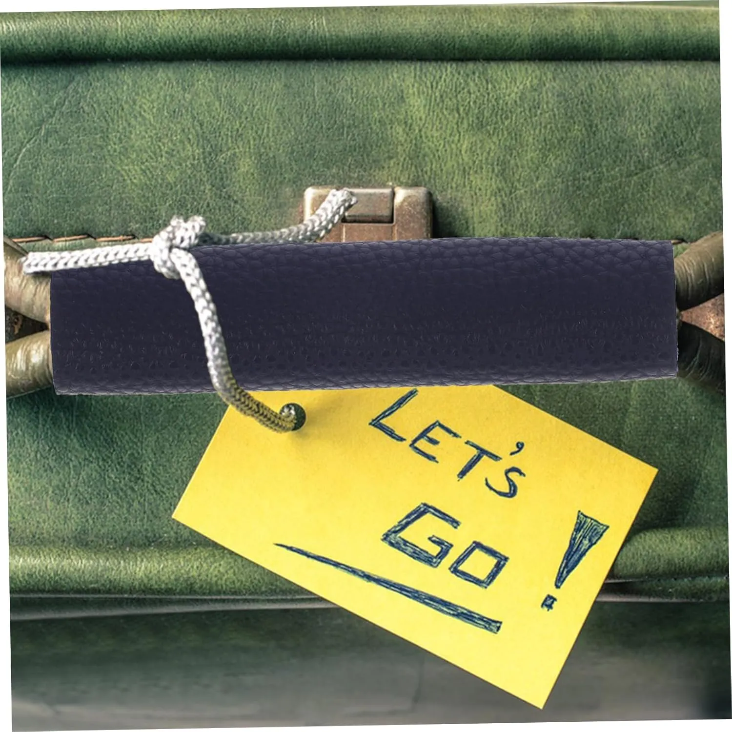 6 Pcs Leather Handle Wallet Handle Protector Bag Handle Supplies Duffel Bag Hand Protector Tote Handle Decompression Strap Purse Handle Saddle Pu Leather Sleeve Luggage Handle Belt