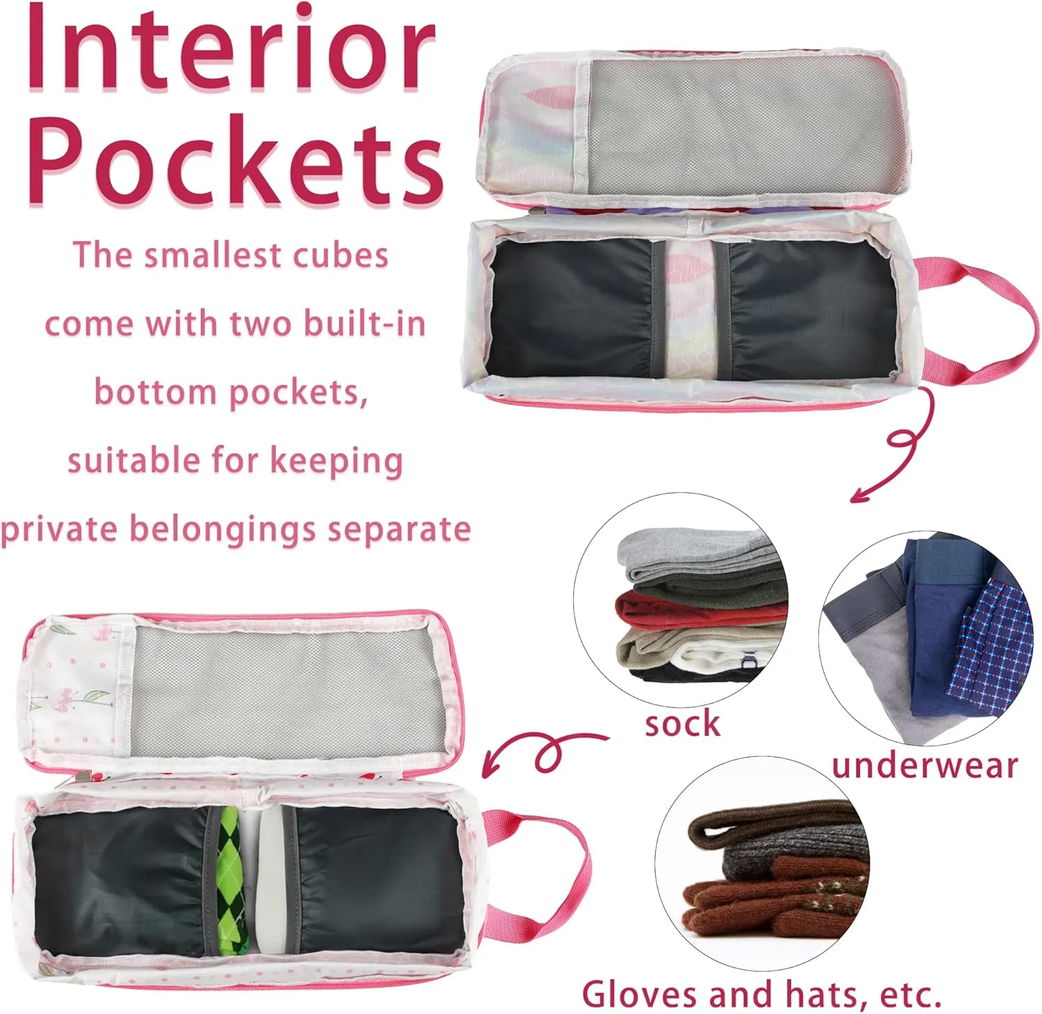 7 Pcs Compression Packing Cubes Travel for Suitcases, Luggage Organizer Washable Storage Bags Set for Backpack Travel- Packaging Cubes for Carry-Ons and Storage