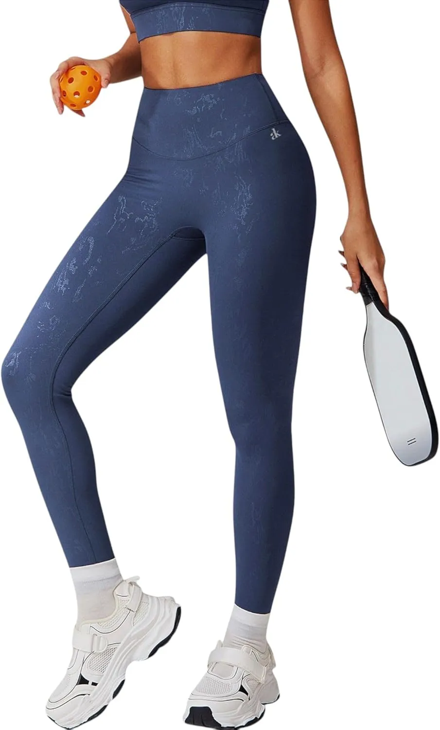 Anna-Kaci Women's High Waist Seamless Leggings with Subtle Textured Pattern
