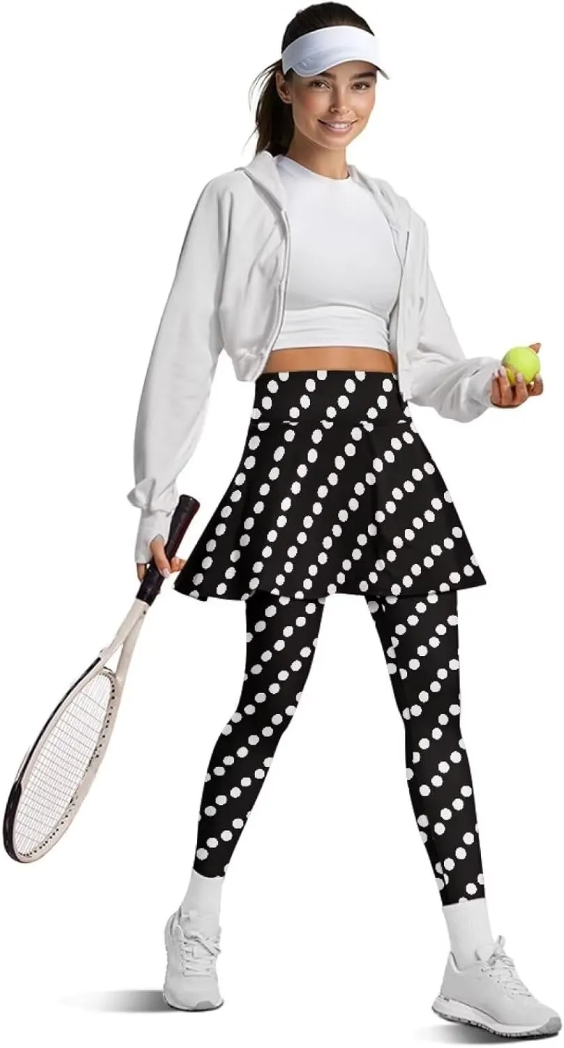 Athletic Skirt with Leggings 2025 Pickleball Clothes Gym Active with Back Pockets Spring Skirts