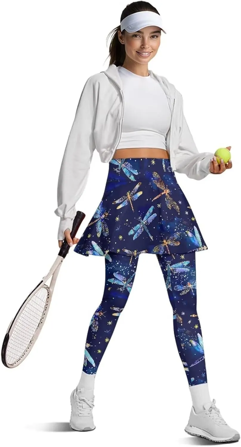 Athletic Skirt with Leggings 2025 Pickleball Clothes Gym Active with Back Pockets Spring Skirts
