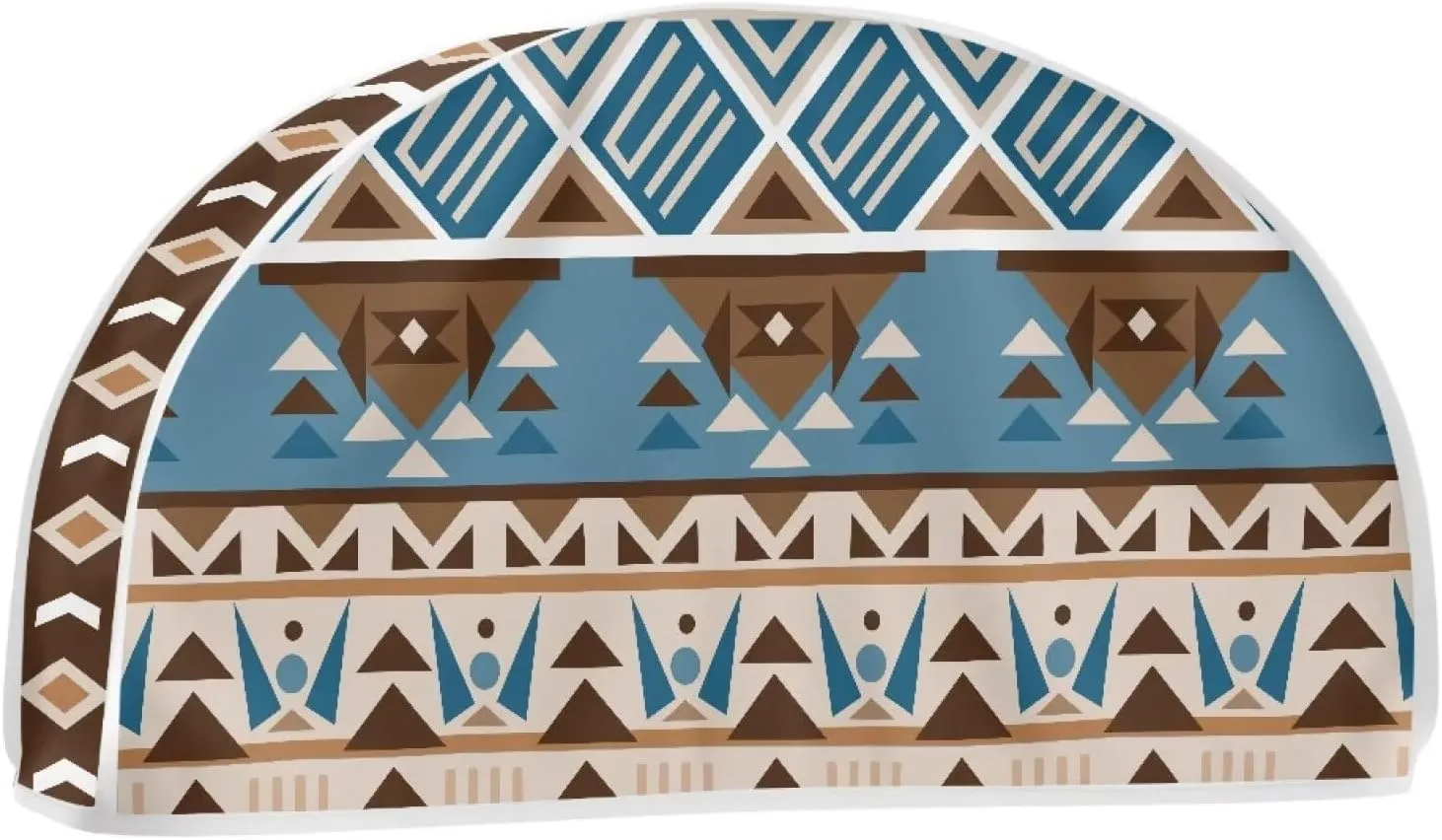 Babrukda Half Moon Clothes Dust Cover for Closet, Brown Southwestern Aztec Hanging Clothing Storage Bags for Dress, Suit, Coat, Shirts Travel Garment Bag for Farmhouse Decor, Cover Only