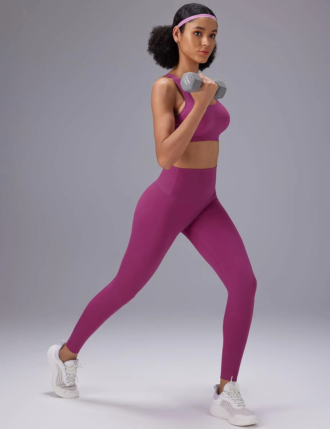 baleaf Sweatleaf Womens High Waisted Leggings, 25" Tummy Control Butt Lifting Yoga Workout Running Pants