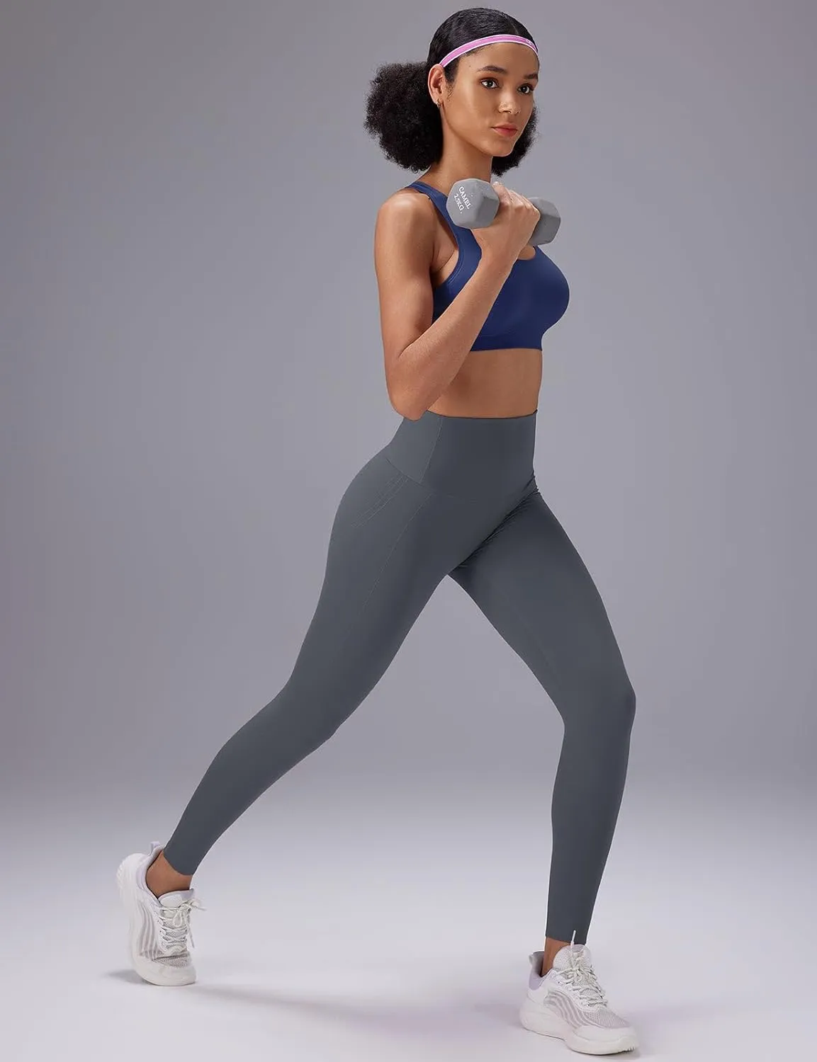 baleaf Sweatleaf Womens High Waisted Leggings, 25" Tummy Control Butt Lifting Yoga Workout Running Pants