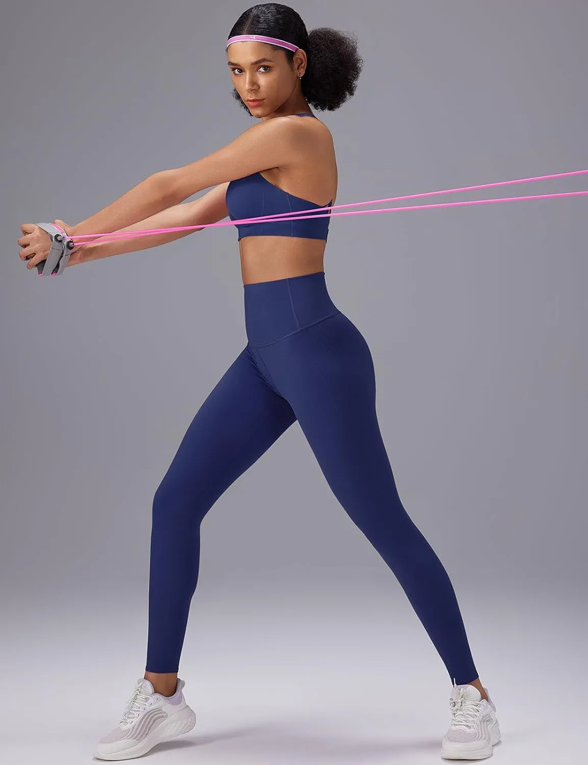 baleaf Sweatleaf Womens High Waisted Leggings, 25" Tummy Control Butt Lifting Yoga Workout Running Pants