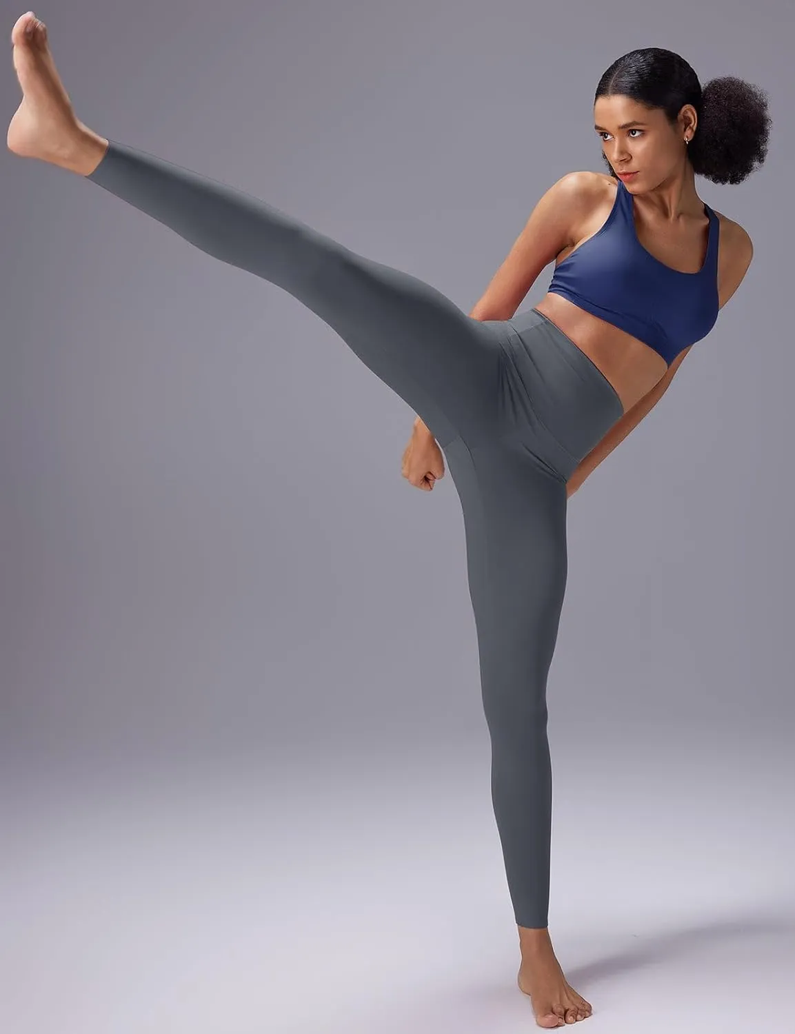 baleaf Sweatleaf Womens High Waisted Leggings, 25" Tummy Control Butt Lifting Yoga Workout Running Pants