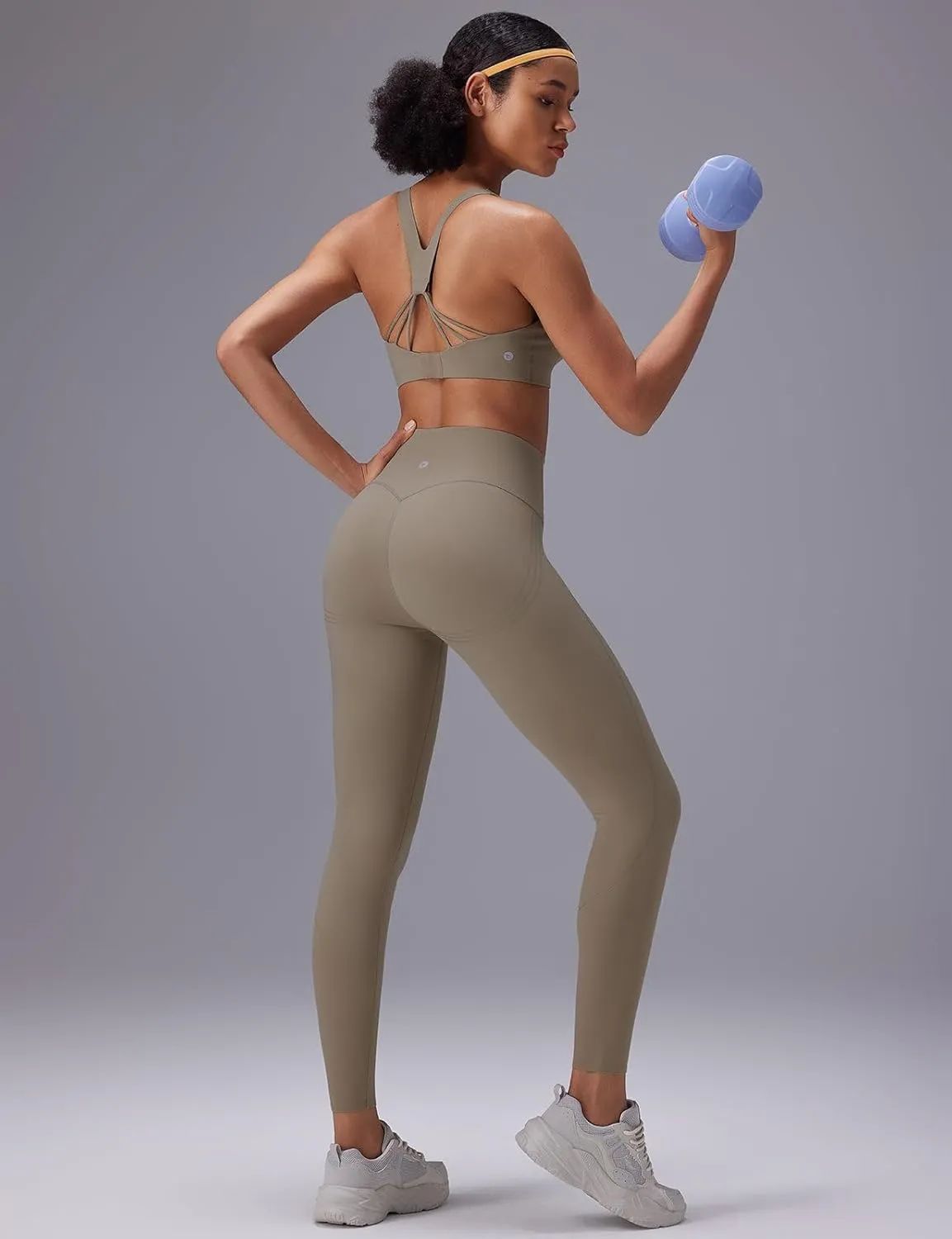 baleaf Sweatleaf Womens High Waisted Leggings, 25" Tummy Control Butt Lifting Yoga Workout Running Pants