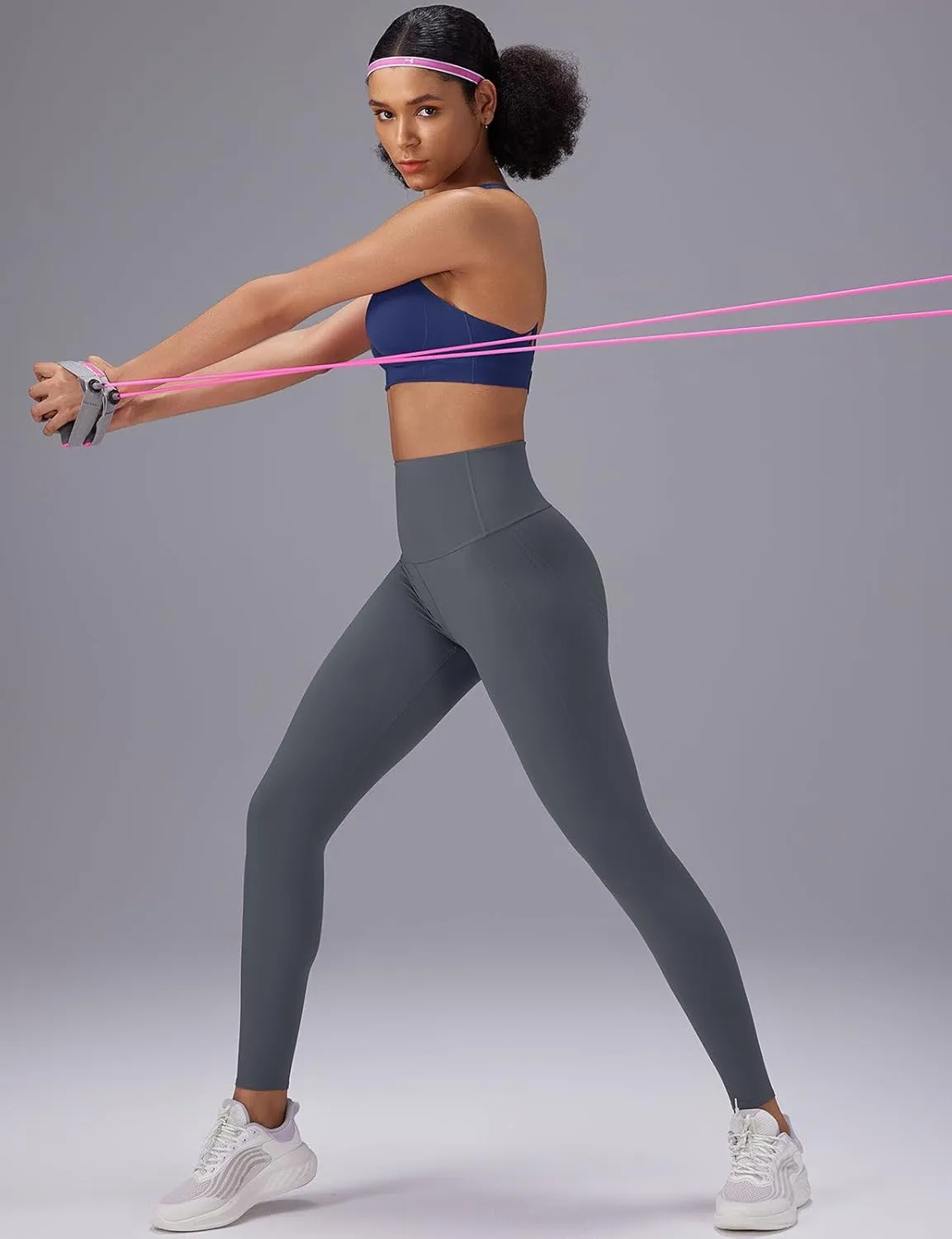 baleaf Sweatleaf Womens High Waisted Leggings, 25" Tummy Control Butt Lifting Yoga Workout Running Pants
