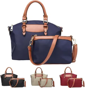 Beach Tote Bag 4 Packet Leather Solid Color Handbags Shoulder Bags Crossbody Hobo Bags Card Purse Work Travel Essential T