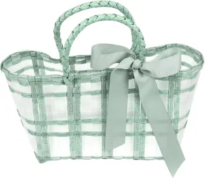 BESPORTBLE Sturdy Plastic Beach Bag Mesh Zipper Large Capacity Women's Holiday Bag Woven Beach Handbag Outdoor Pouch