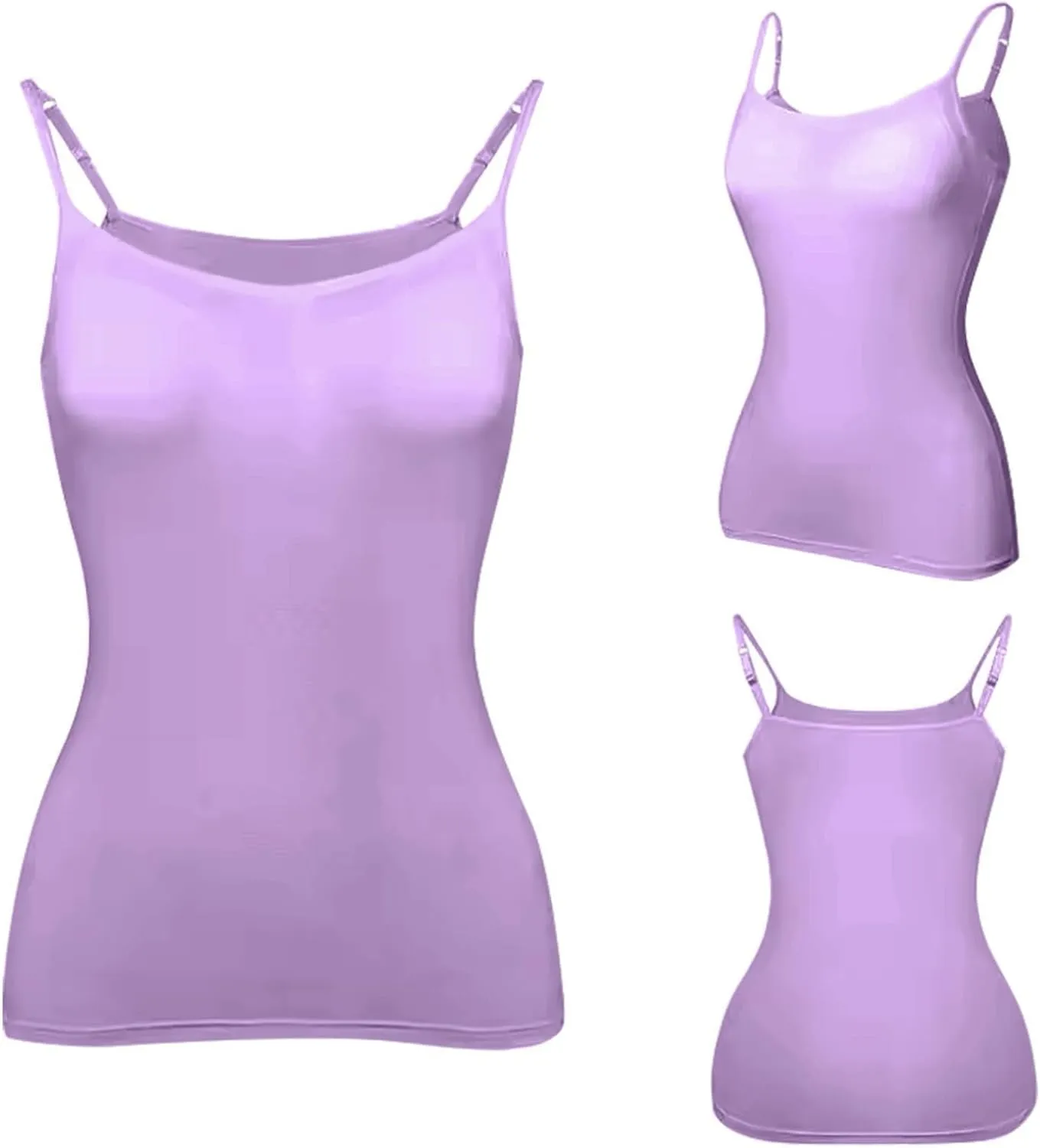 Built In Bra Tank Tops for Women Workout Yoga Undershirt Bra Padded Sports Basic Athletic Camisole Layer Padded Tops