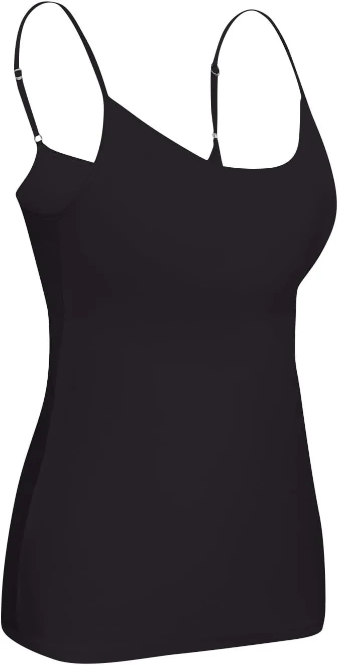 Built In Bra Tank Tops for Women Workout Yoga Undershirt Bra Padded Sports Basic Athletic Camisole Layer Padded Tops