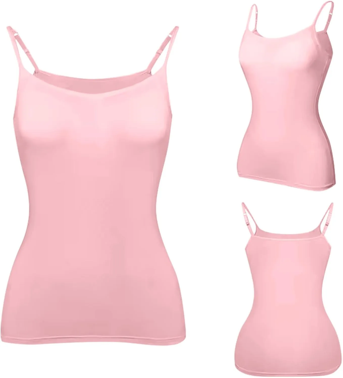 Built In Bra Tank Tops for Women Workout Yoga Undershirt Bra Padded Sports Basic Athletic Camisole Layer Padded Tops
