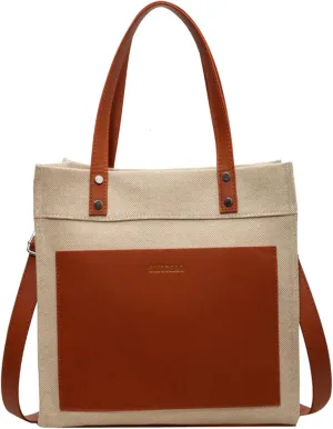 Canvas Tote Bag Large Handbags Satchel Work Tote Crossbody Shoulder Purse Designer Top-Handle Bags for Women