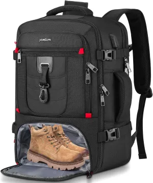 Carry On Backpack for Men with Shoe Compartment,Travel Backpack with Laptop Compartment Airline Approved for Women,Weekender Bag for Workout College Sport Mochila de Viaje