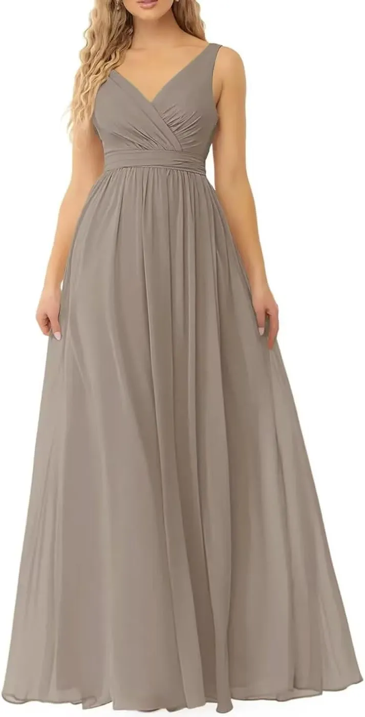 Chiffon Bridesmaid Dresses for Women A Line Maid of Honor Gowns Elegant Formal Dresses