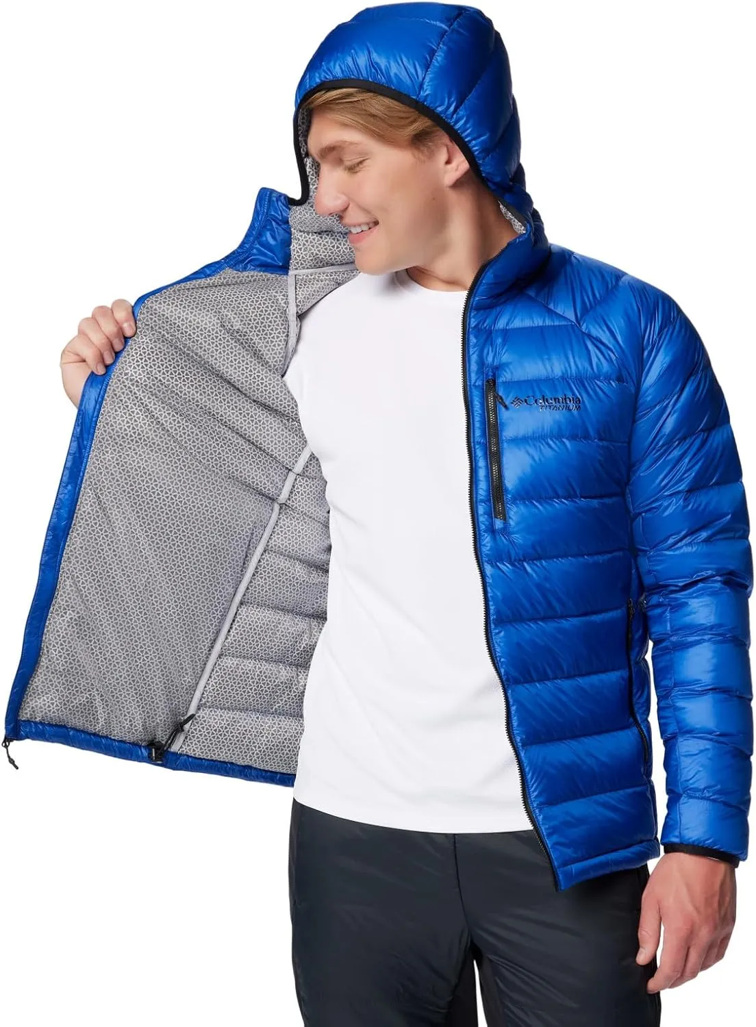 Columbia mens Arctic Crest Down Hooded Jacket