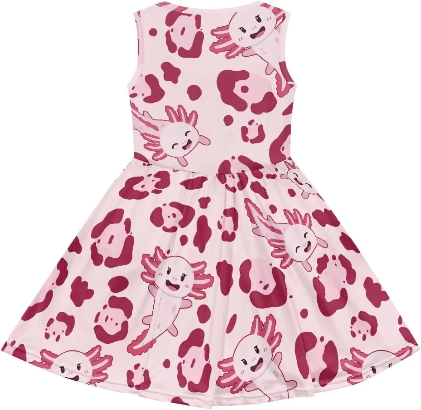 Cute Animal Dress for Girls Sleeveless Loose Fit Summer Dresses with Pockets Swing Sundress