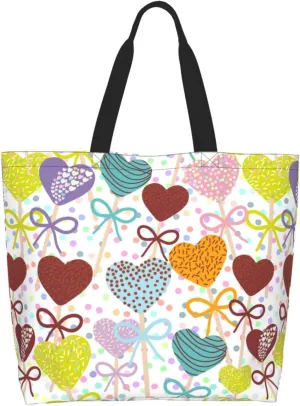 Cute Colorful Fishs Women's Tote Bag Large Capacity Single Shoulder Bags Handbag for Shopping Work
