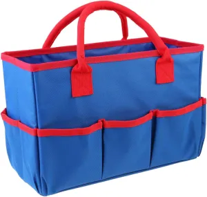 DOITOOL 2pcs Storage Bags Cosmetic Bag Makeup Bags Organizer Bags for Travel Tote Sundries Pouch Grocery Bag, Blue, 34.5*14.5*22cm