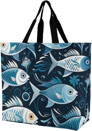 Dragon Fruit Pattern Beach Bag Reusable Tote Bag Foldable Grocery Bags Women Shopping Bags for Daily Essentials