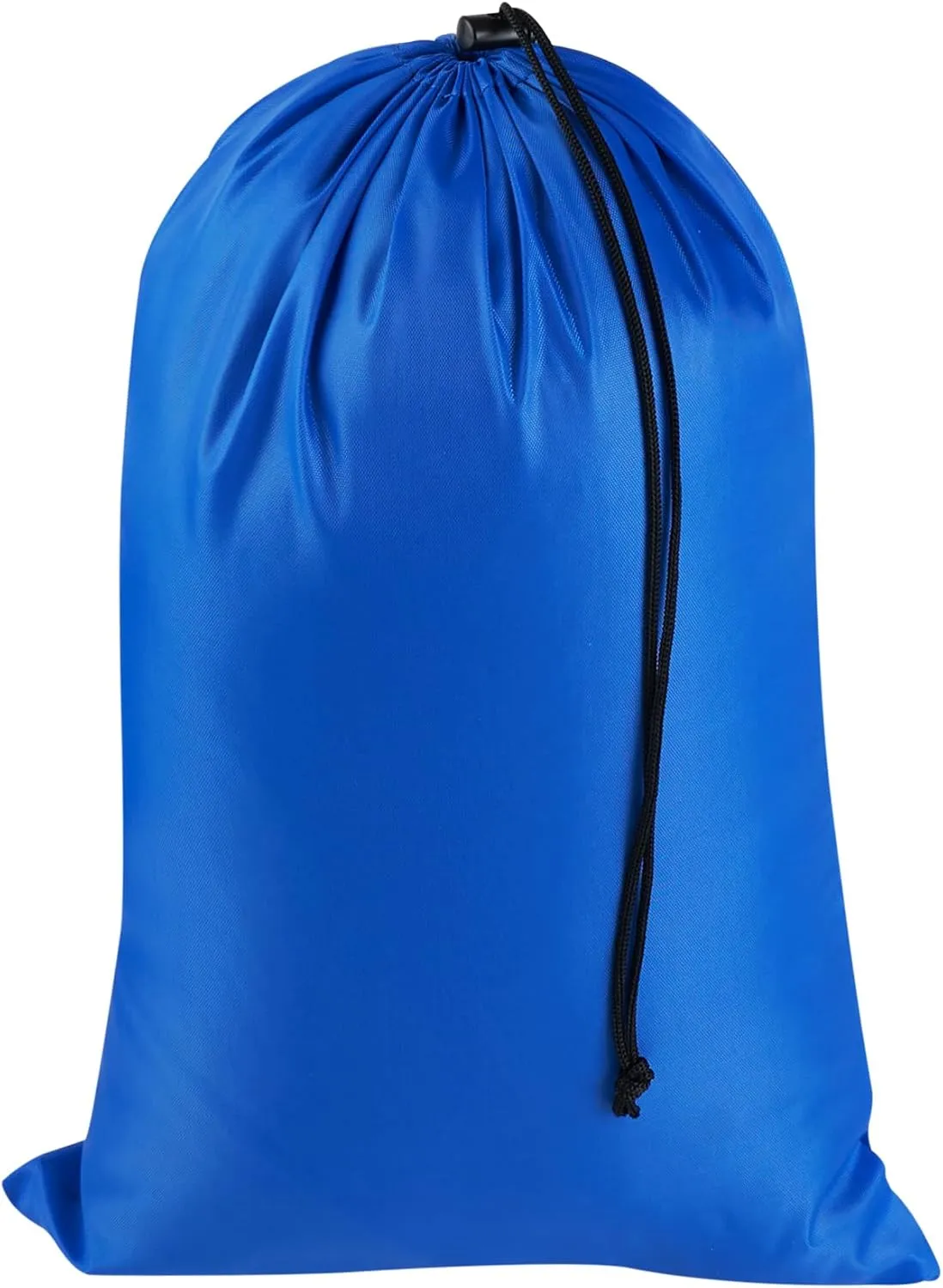 Drawstring Bag with Toggle - Nylon Cinch and Ditty Pouch (Blue, 10 x 15 Inch)