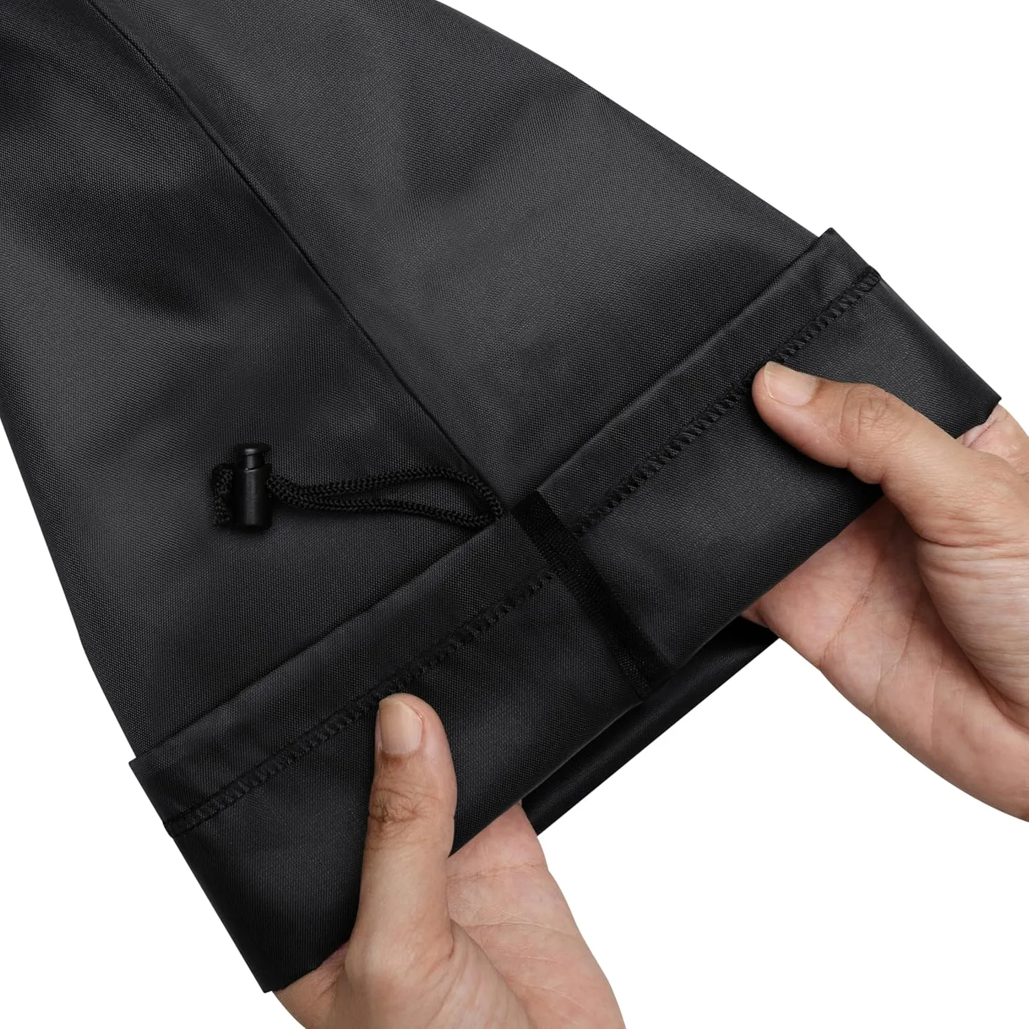 Drawstring Bag with Toggle - Nylon Cinch and Ditty Pouch - Six Pack (Black, 7 x 9 Inch)