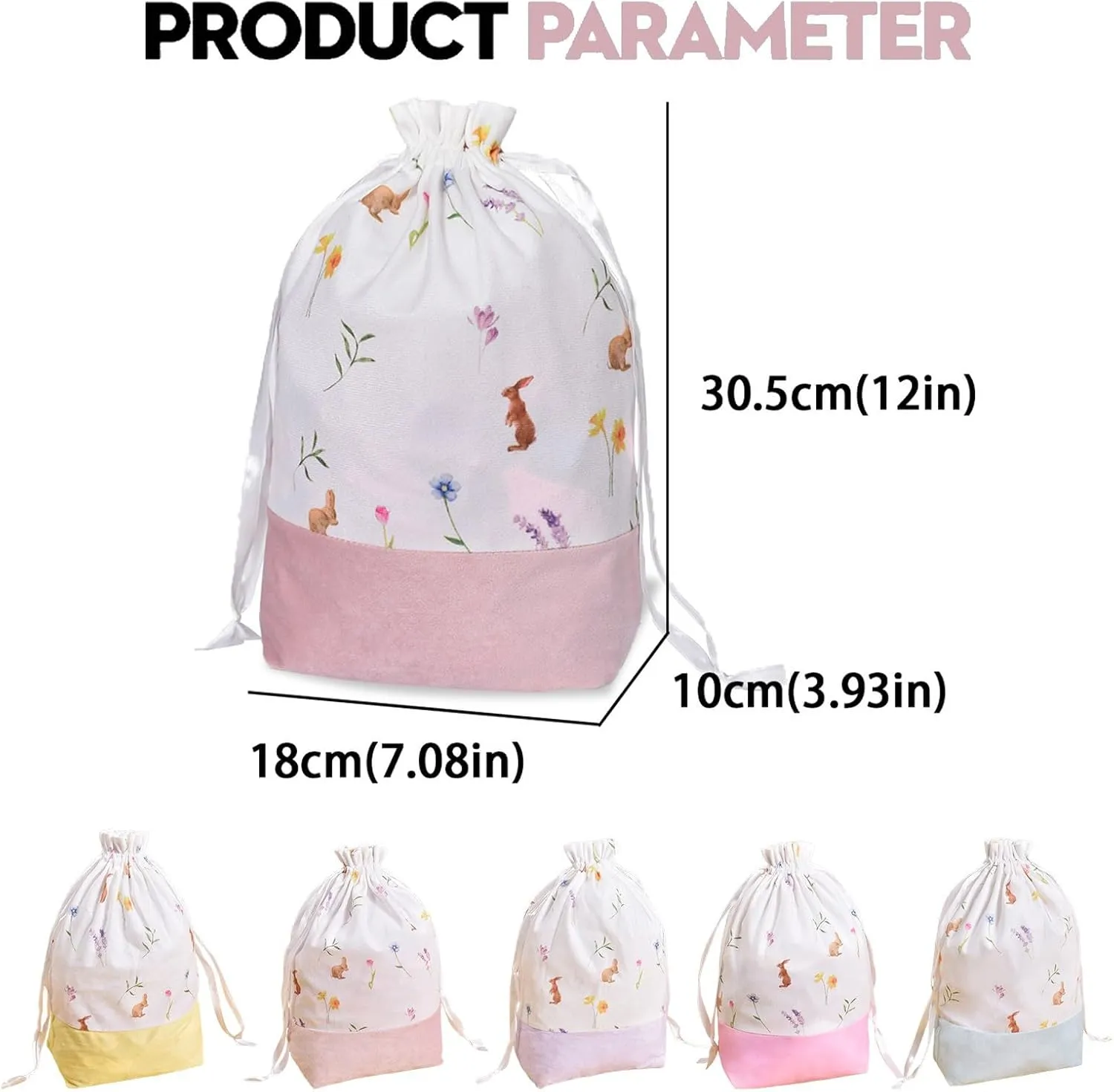 Easter Portable Travel Barrel Cosmetic Bag Multifunctional Toiletry Bucket Organizer Storage Makeup Bag for Women Easter Gift Reusable Fabric Perfect for Birthday Parties
