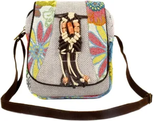 Embroidered Crossbody Bag for Women Handbags Wristlet Wallet Bag Cell-phone Pouch Coin Purse Cute Mini Vintage