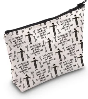 G2TUP Scissor Movie Makeup Bag Scissor Musical Gifts Everything Was Beauty But Not Everyone Can See It Zipper Bag (EVERYTHING WAS BEAUTY)