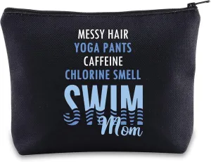 G2TUP Swim Mom Makeup Bag Swim Mom Gifts Swim Mom Toiletry Bag Swimming Pool Lover Gifts (SWIM-MOM)