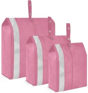 Garment Bag Closet Storage, Luggage Space Saver, Pale Violet Red, Waterproof, 3 Set Travel Packing Cubes For Suitcases, Luggages Management Personnel