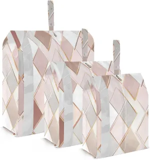 Garment Bag Closet Storage, Luggage Space Saver, Rose Gold White Pokers Symbol, Waterproof, 3 Set Travel Packing Cubes For Suitcases,Organizadores De Maletas Para
