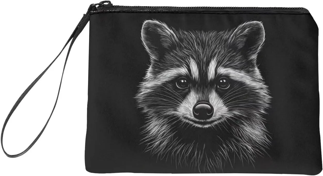 GIFTPUZZ Cute Coin Purse for Women Microfiber Fleece Portable Wristlet Pouch Change Cards Holder Zip Wallet