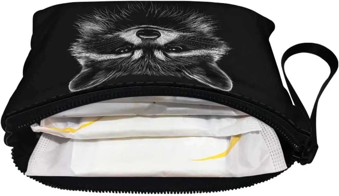 GIFTPUZZ Cute Coin Purse for Women Microfiber Fleece Portable Wristlet Pouch Change Cards Holder Zip Wallet