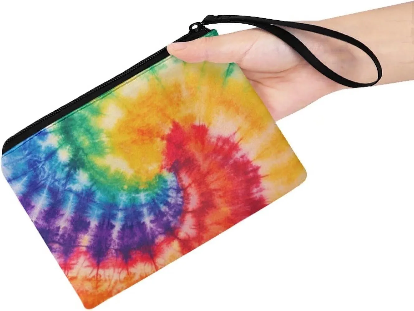 GIFTPUZZ Cute Coin Purse for Women Microfiber Fleece Portable Wristlet Pouch Change Cards Holder Zip Wallet