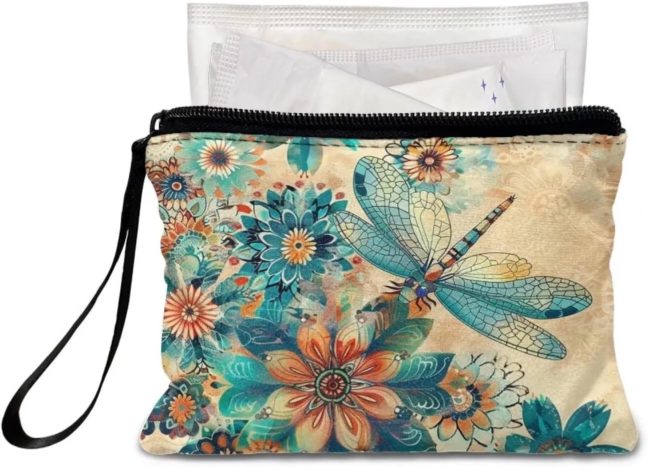 GIFTPUZZ Cute Coin Purse for Women Microfiber Fleece Portable Wristlet Pouch Change Cards Holder Zip Wallet