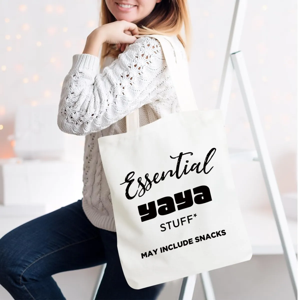Grandma Mom Gifts Tote Bag for Nana Granny Mamaw Mum Gigi Oma Abuela Grammy Yaya Mimi Memaw Nanny Christmas