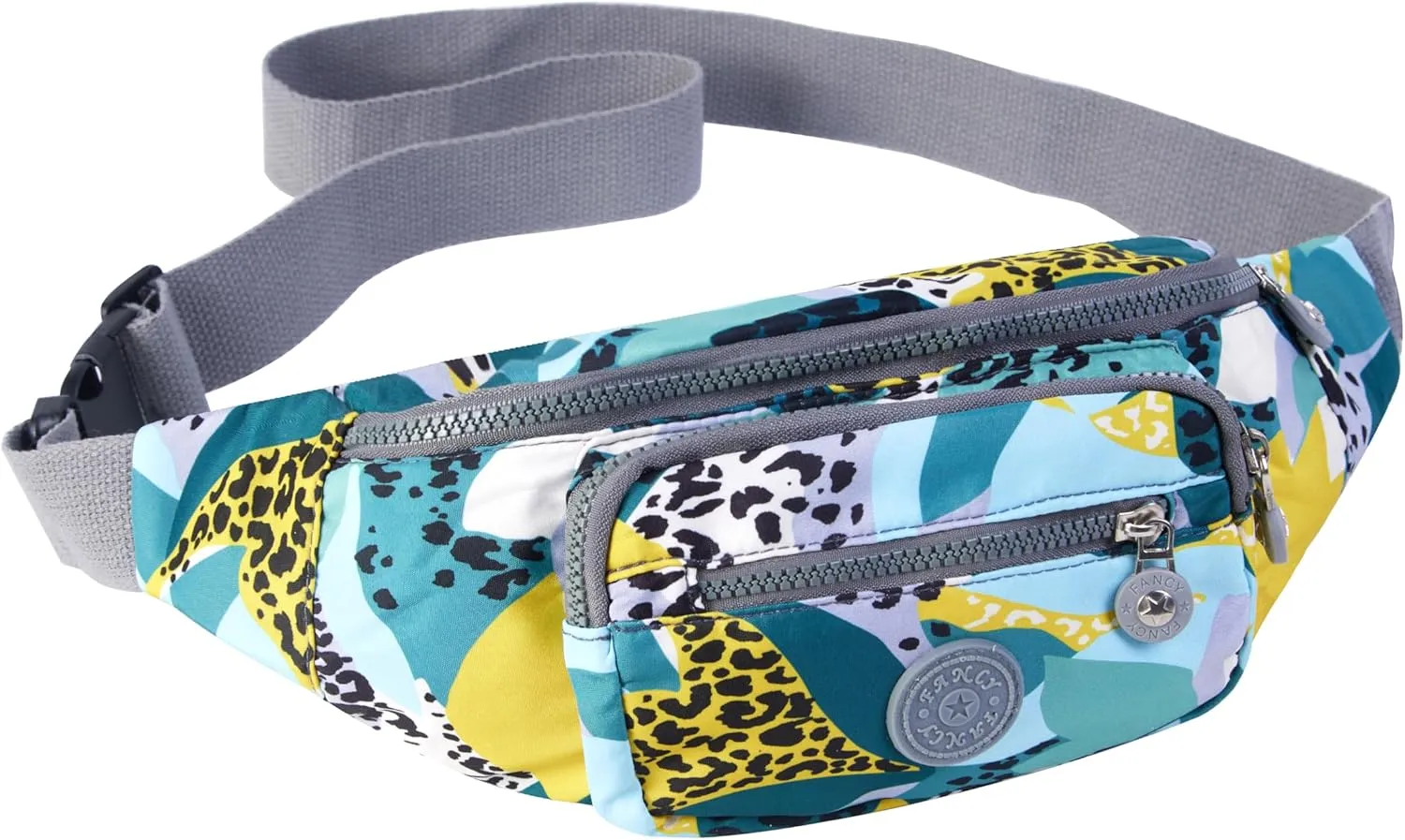 GRINKO Waist Bags, Crossbody Bags for Women, Waterproof Fanny Pack, Belt Bag with Adjustable Strap and 4 Pockets Yellow