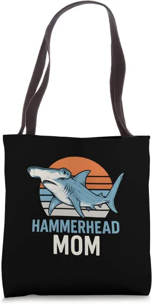Hammerhead Mom Cute Vintage Women's Ocean Retro Sunset Tote Bag