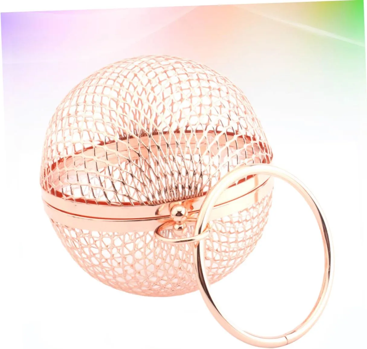 Hollow Metal Bags Round Clutch Bag Women Shoulder Bag Women Purse Clutch Handbag