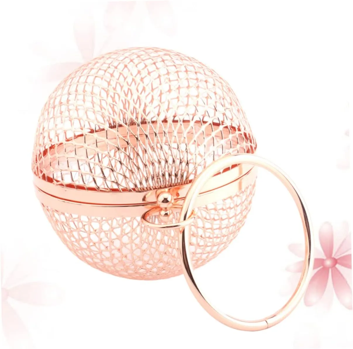 Hollow Metal Bags Round Clutch Bag Women Shoulder Bag Women Purse Clutch Handbag