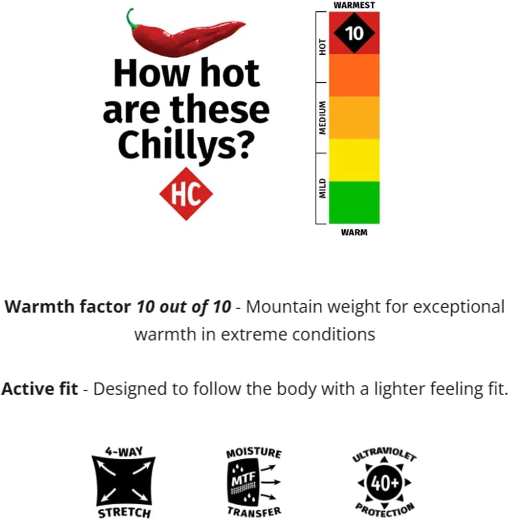 Hot Chillys Men's Micro-Elite XT Tight Heavyweight Active Fit Base Layer