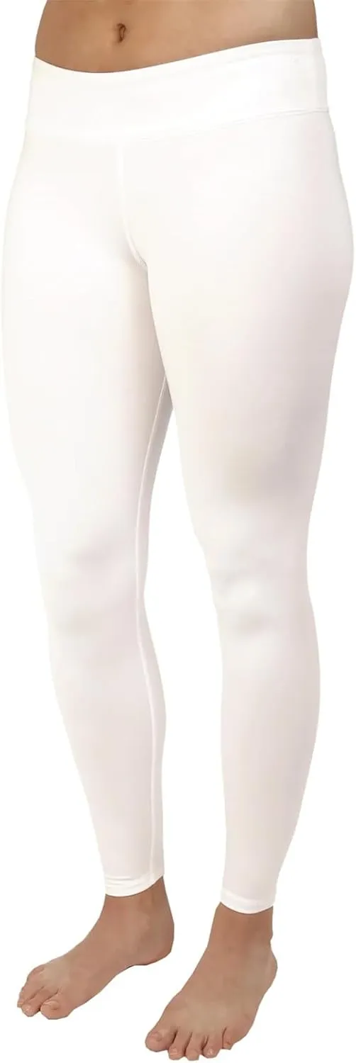 Hot Chillys Women's Micro-Elite Chamois Ankle Tights | Midweight Warm Quick-Drying Body Fit Long Thermal Underwear Bottoms