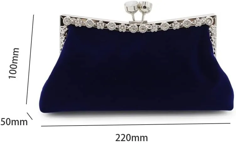 HUFFA Clutch Evening Bags Crown Rhinestones Evening Bags Purse Shoulder Bag for Wedding Diamonds Lady Purse Mini Evening Bags (Color : Black)