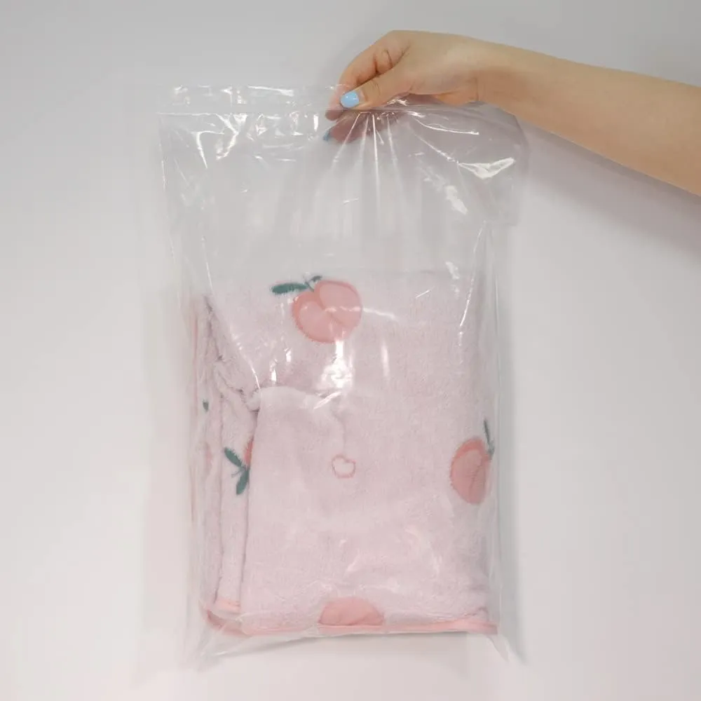 iMailer - 100 Count - 12" x 18" Large Zip Bags - Clear Reclosable Zip Plastic Poly Bags for Storage, Clothing, T-Shirts, Pants