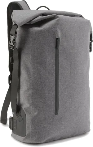 KNOMO Cromwell Rolltop 16 inch Waterproof Laptop Backpack, Water Resistant Travel Rucksack, Casual Daypack for Outdoors, Grey