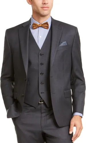 Lauren Ralph Lauren Men's Classic-Fit UltraFlex Stretch Suit Jackets (Charcoal Solid, 38R)